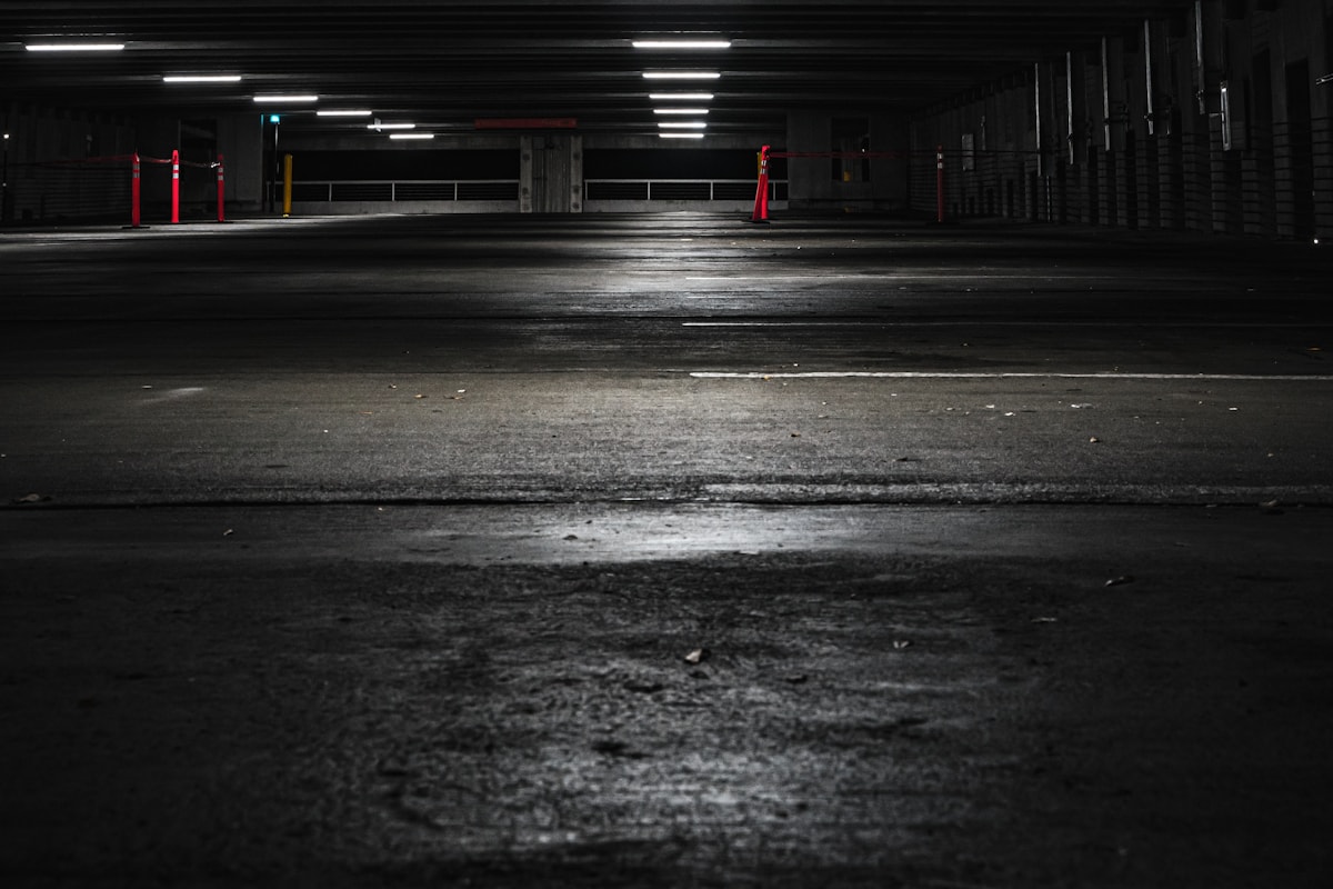 Night security coverage for parking areas